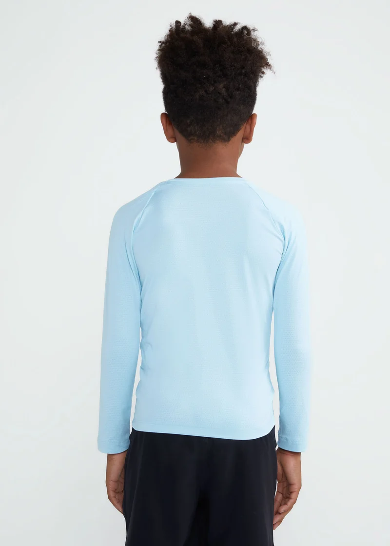 T-shirt Infantil Unissex Manga Longa Uv Mesh