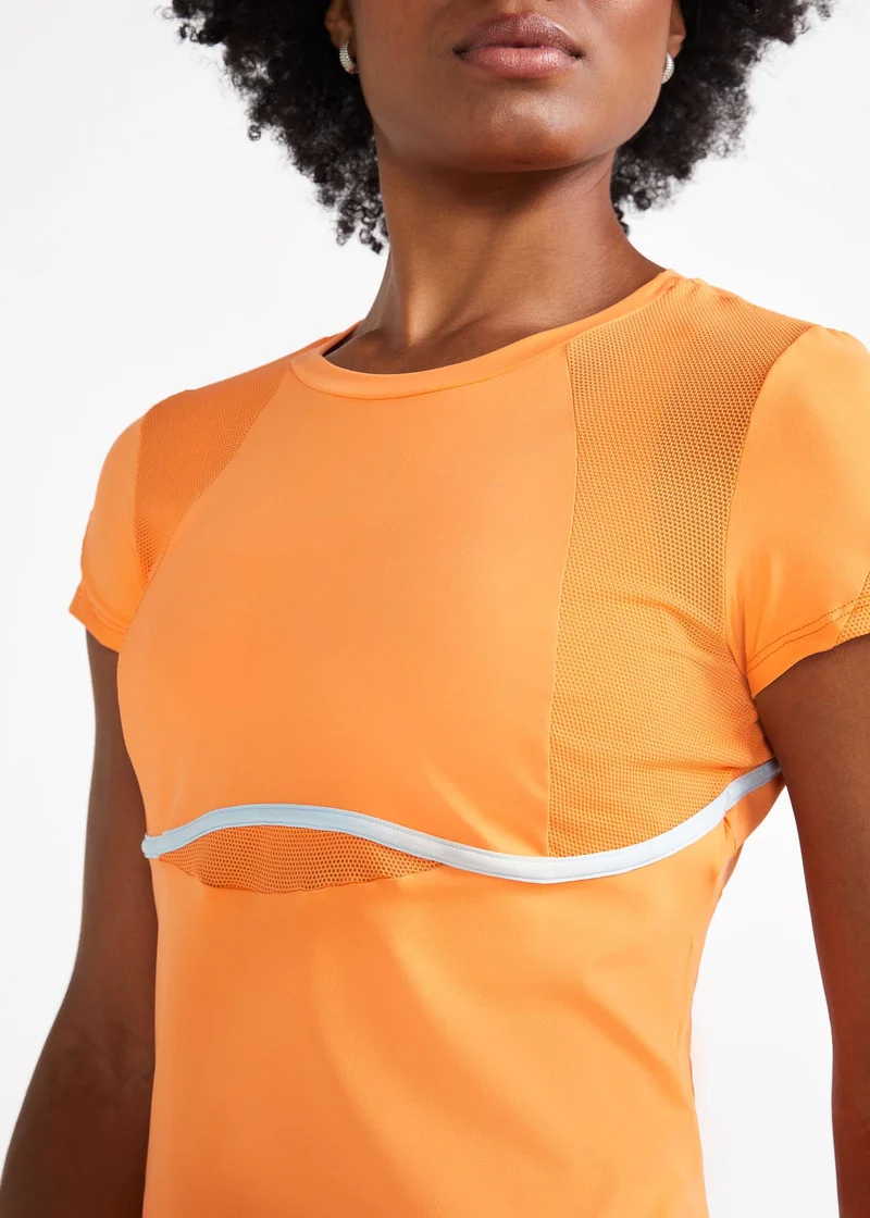 T-shirt Mulher Manga Curta Active