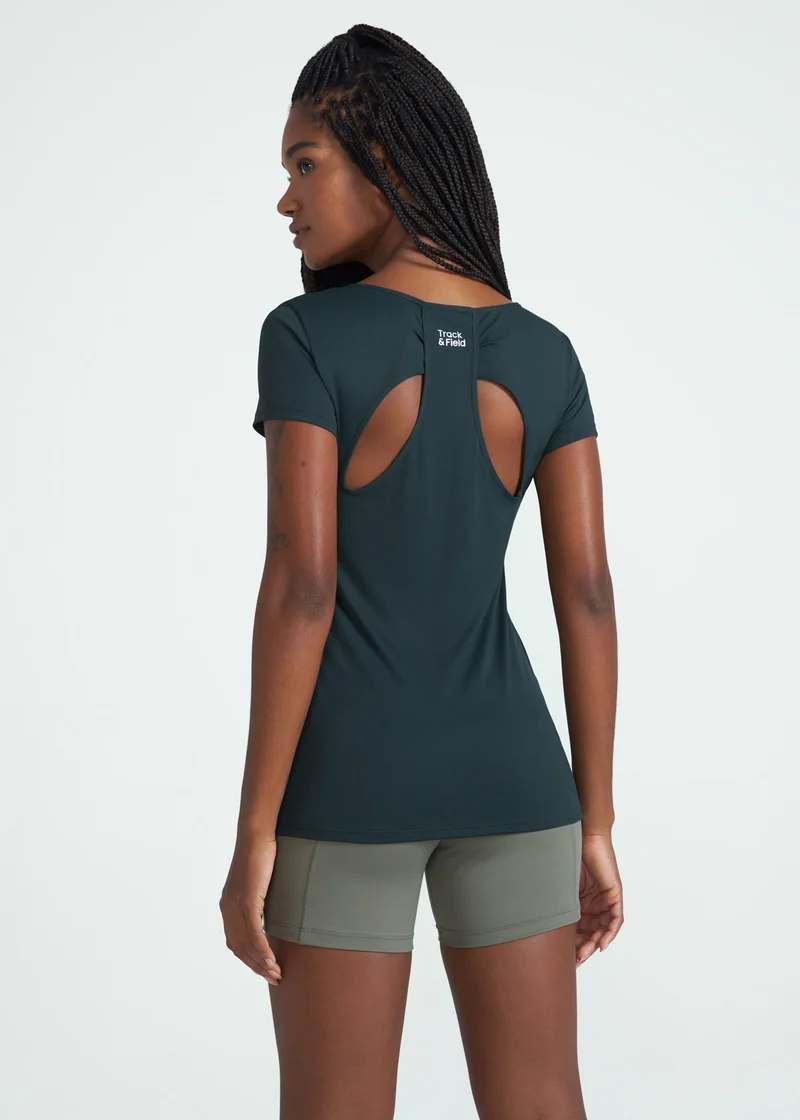 T-Shirt Mulher Manga Curta Gota