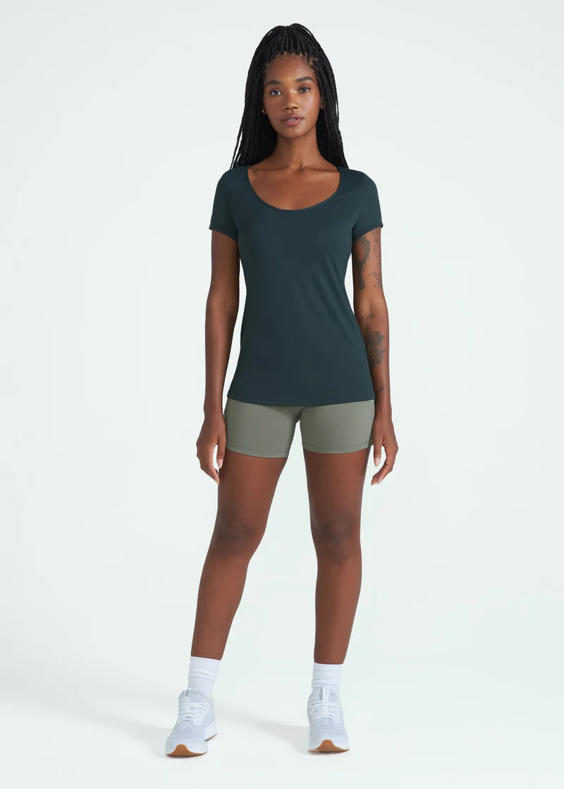 T-Shirt Mulher Manga Curta Gota
