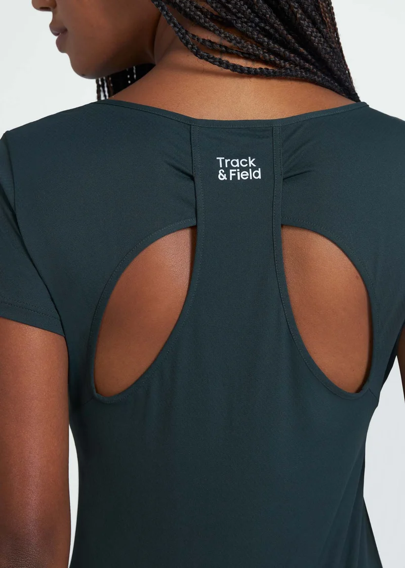 T-Shirt Mulher Manga Curta Gota