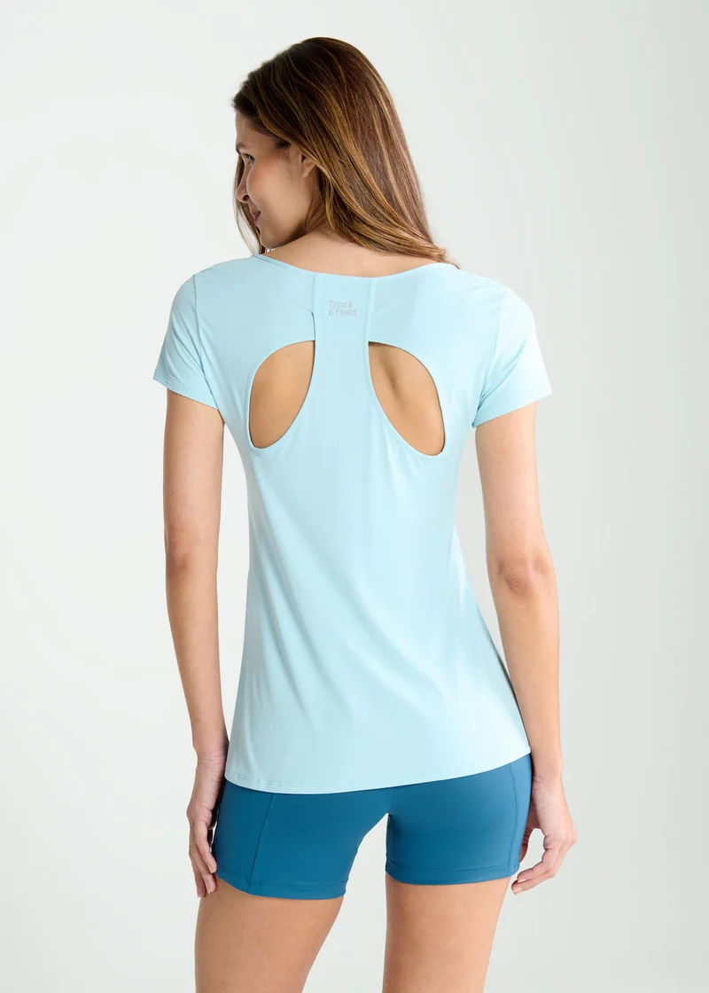 T-shirt Mulher Manga Curta Gota