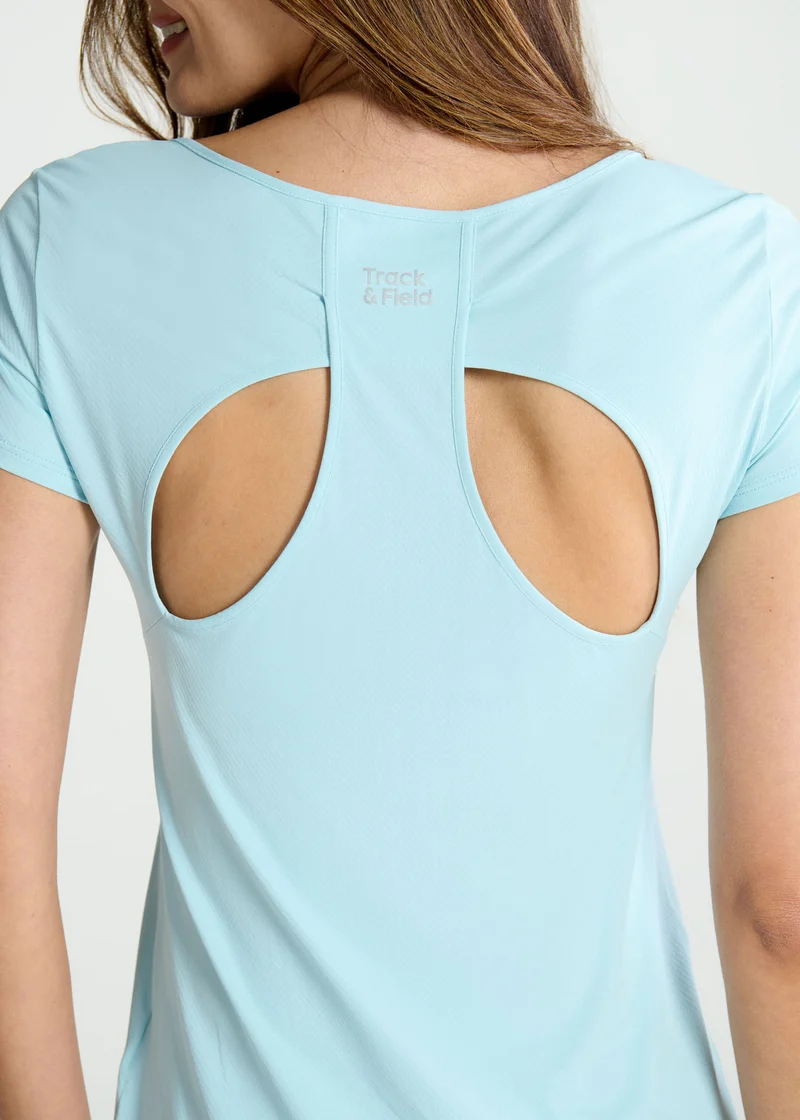 T-shirt Mulher Manga Curta Gota