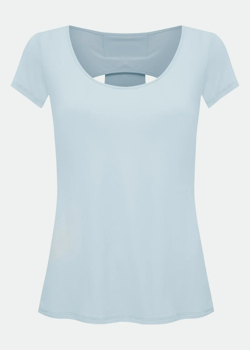 T-shirt Mulher Manga Curta Gota
