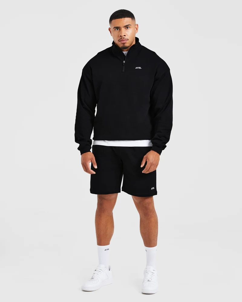 Rebound 1/4 Zip Pullover - Noir