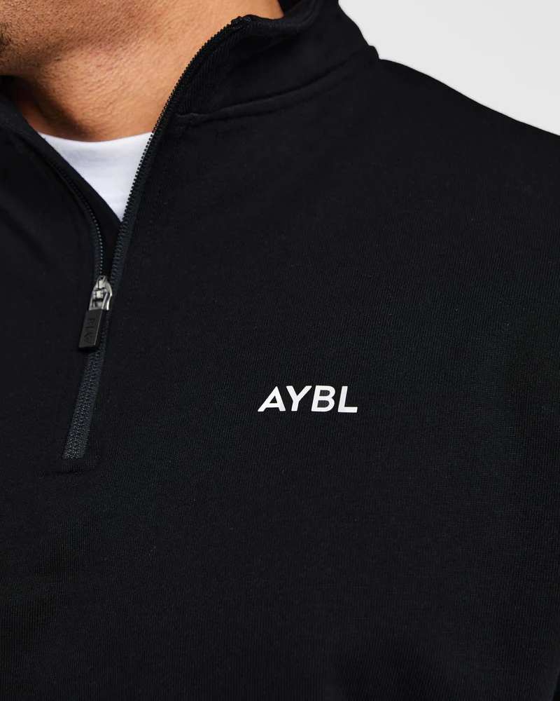 Rebound 1/4 Zip Pullover - Noir