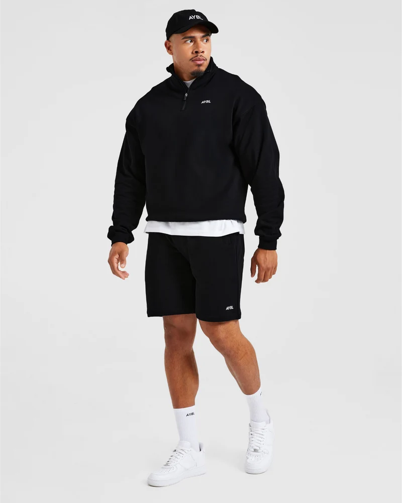 Rebound 1/4 Zip Pullover - Noir