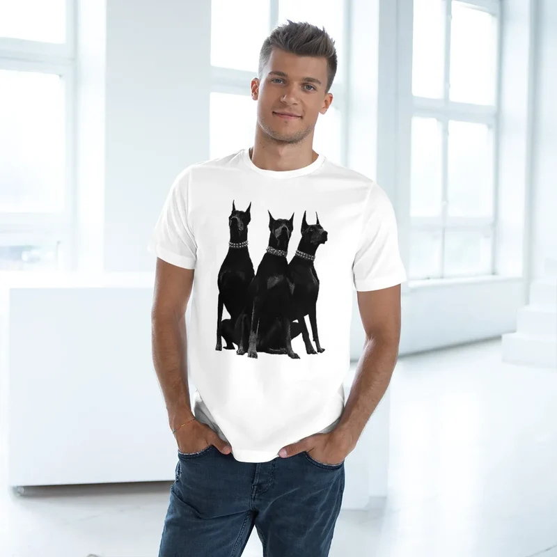 Dobermans Pinscher Gangster Dog Art T-shirt