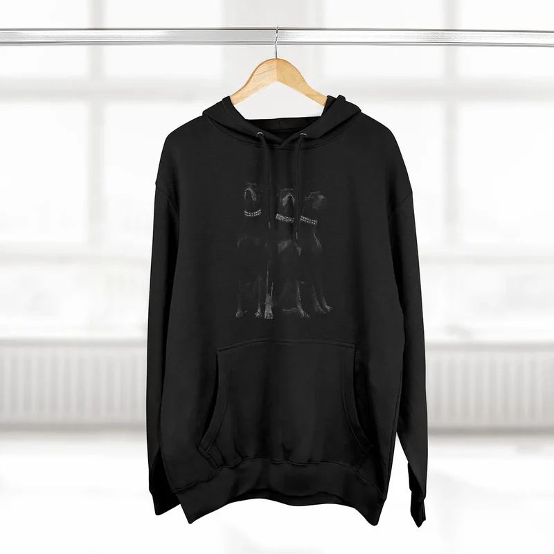Dobermans Pinscher Gangster Dog Art Pullover Hoodie
