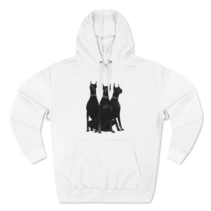Dobermans Pinscher Gangster Dog Art Pullover Hoodie