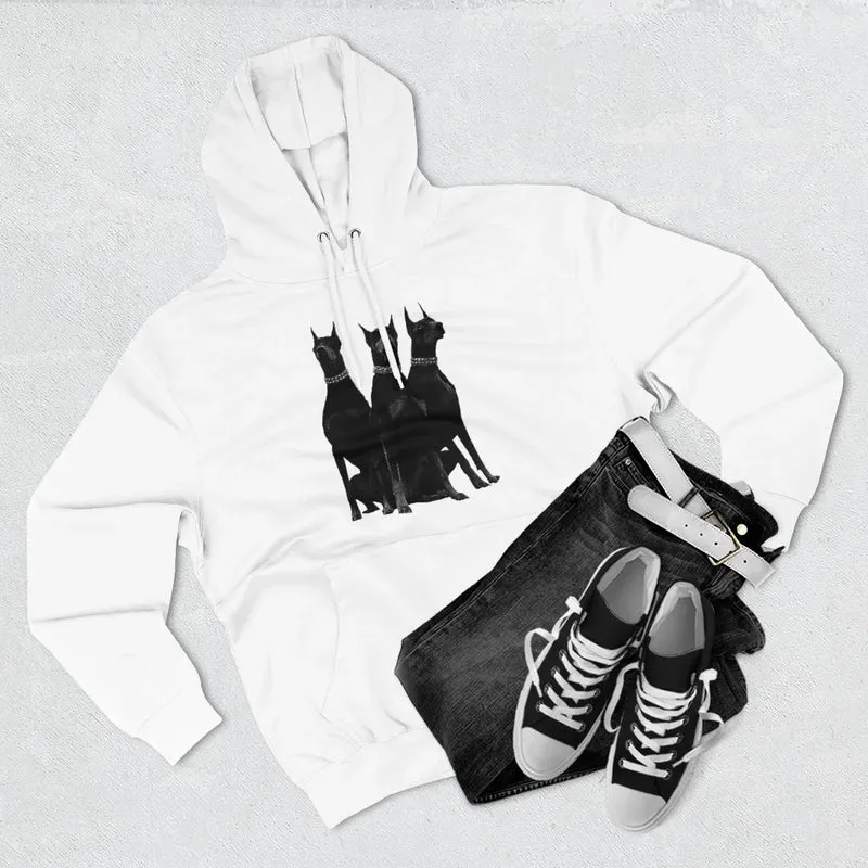 Dobermans Pinscher Gangster Dog Art Pullover Hoodie