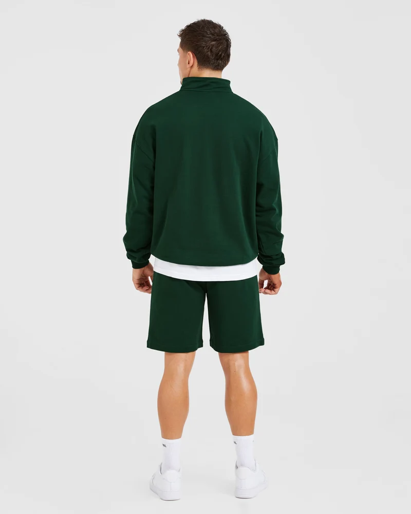 Rebound 1/4 Zip Pullover - Forest Vert