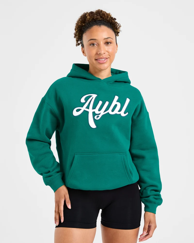 Script Embroidered Oversized Hoodie - Sports Vert