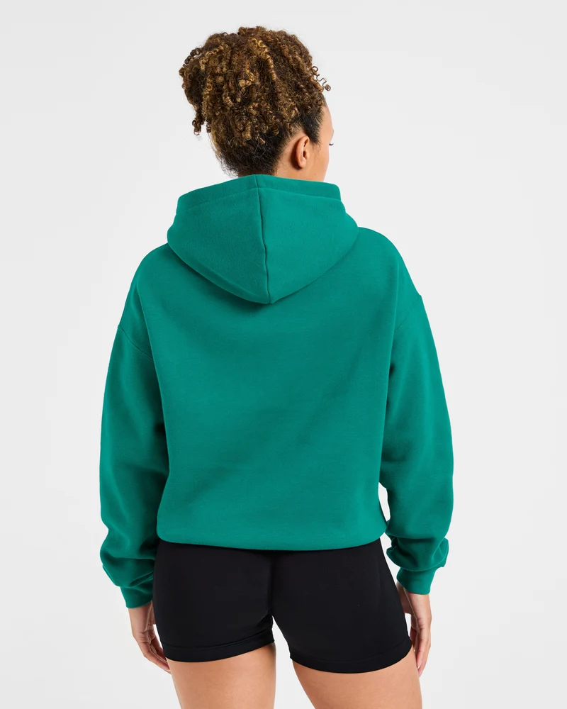Script Embroidered Oversized Hoodie - Sports Vert