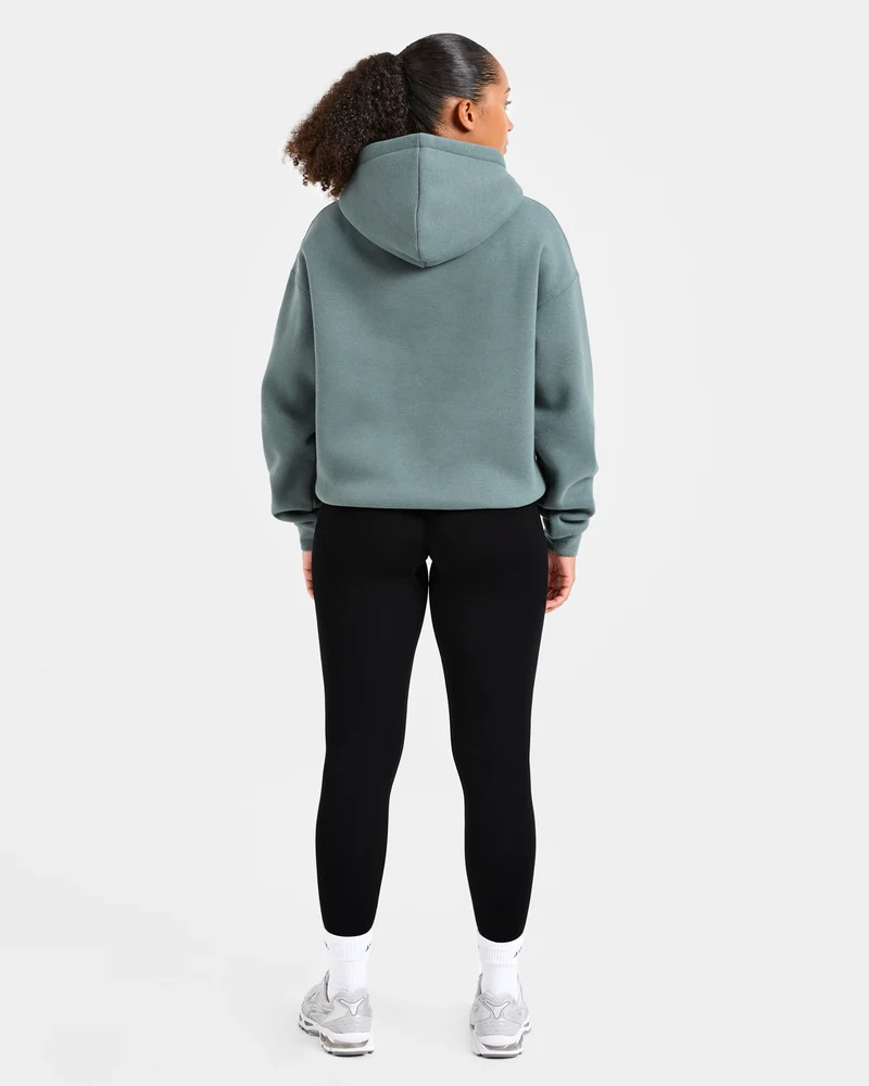 Athletics Applique Oversized Hoodie - Slate