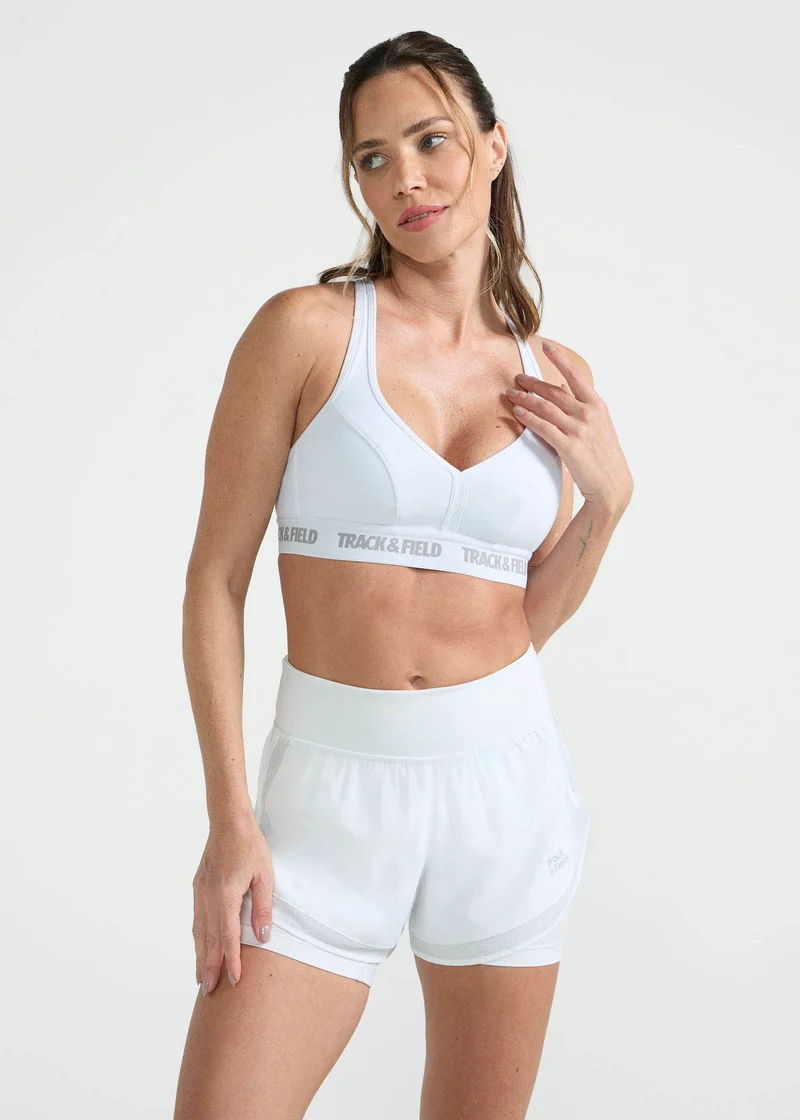 Top Mulher Elástico Logo