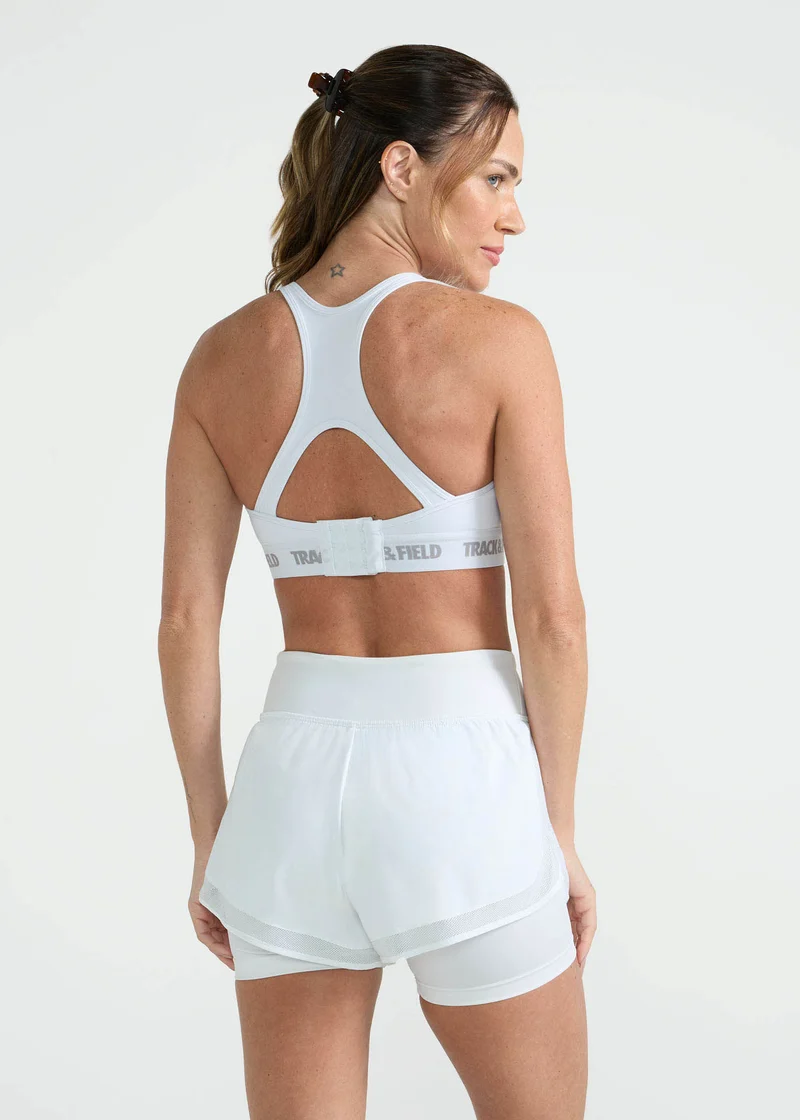 Top Mulher Elástico Logo