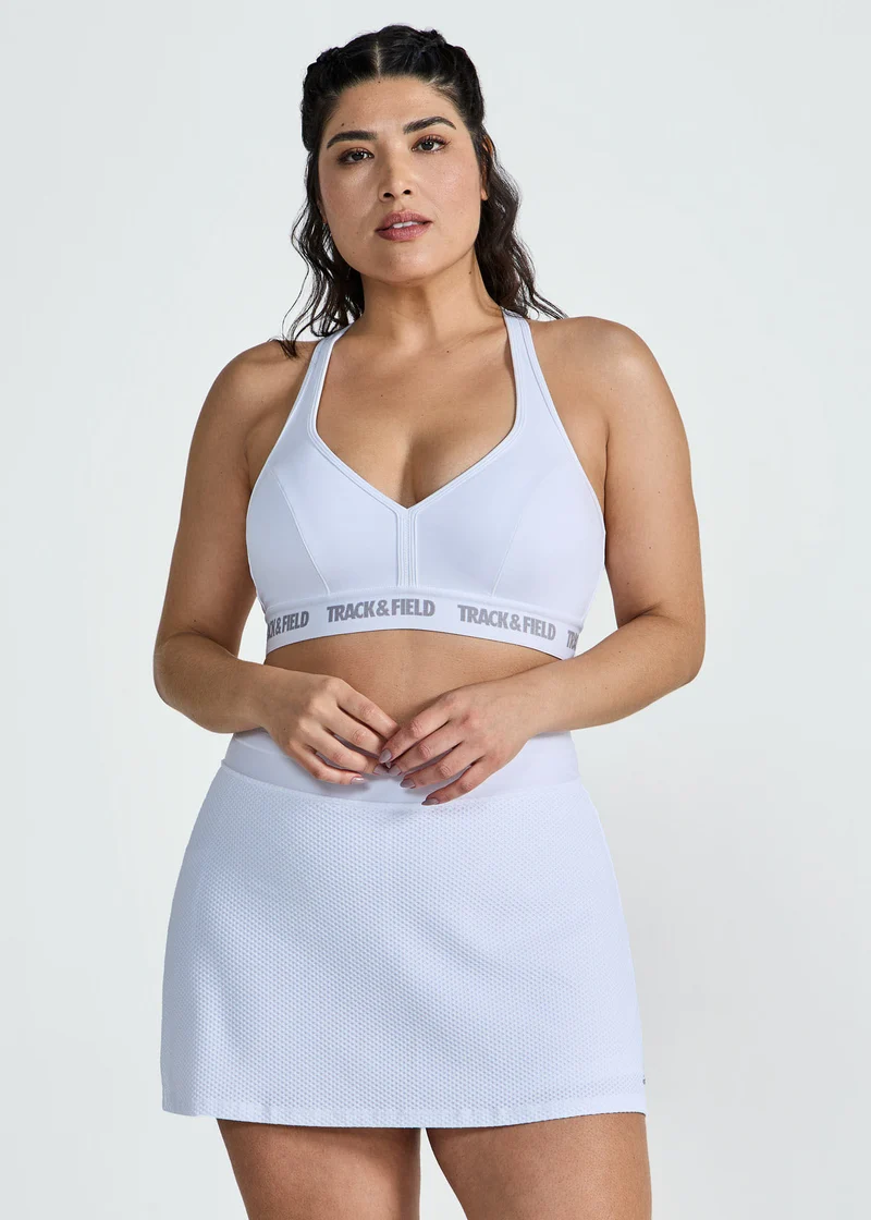 Top Mulher Elástico Logo