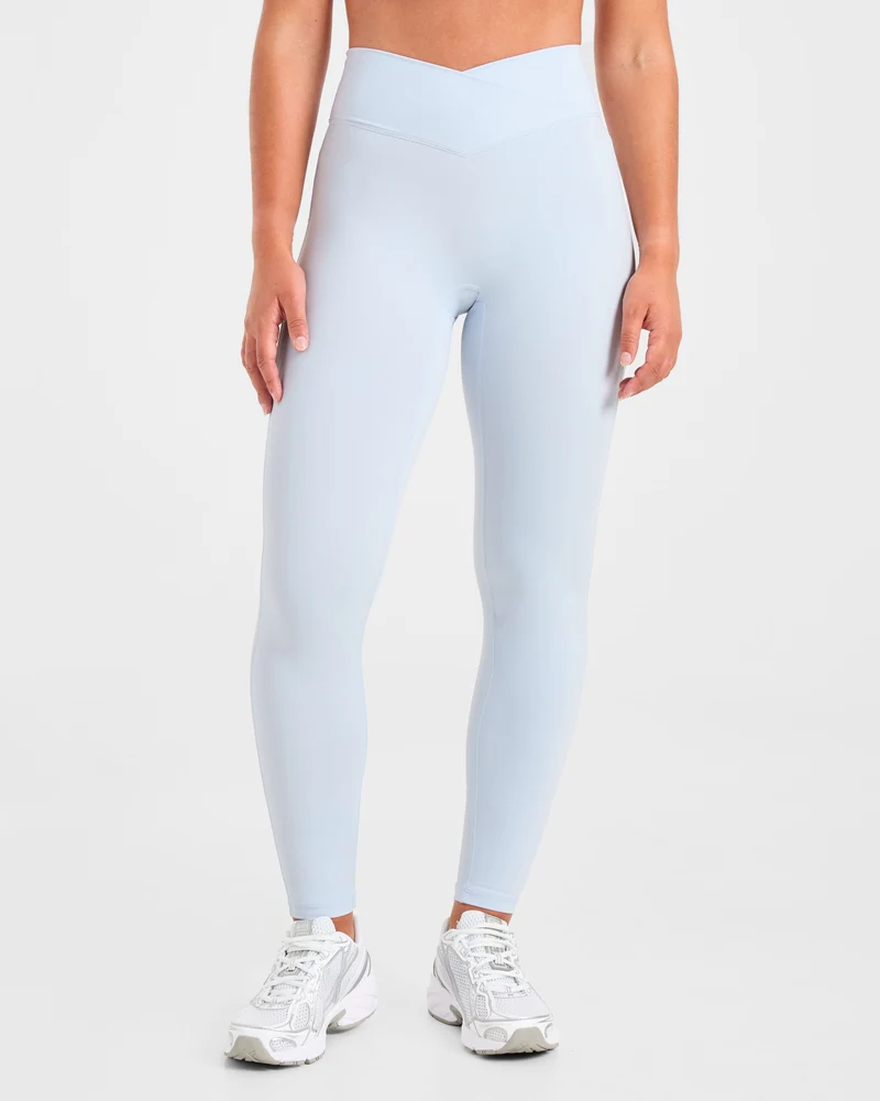 Sculpt Wrap Leggings - Iced Bleu