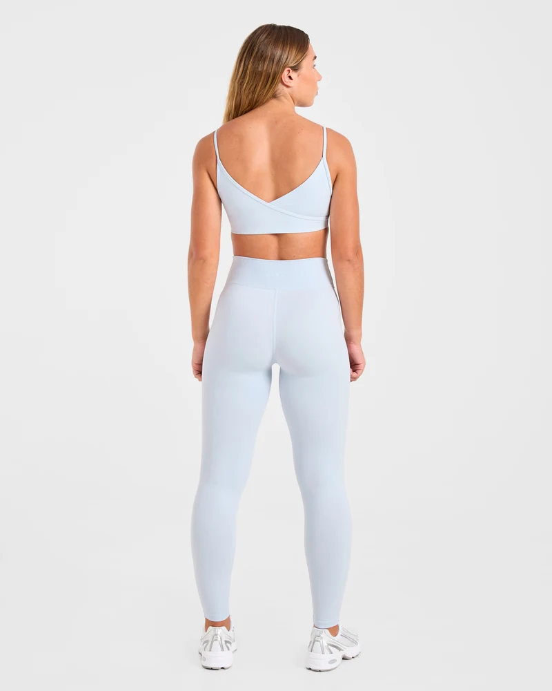 Sculpt Wrap Sports Bra - Iced Bleu