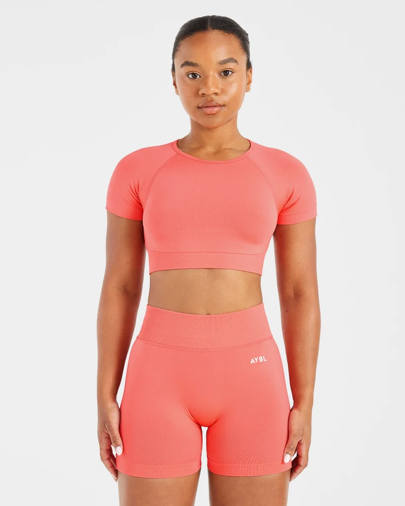 Adapt Seamless Crop Top - Summer Pêche
