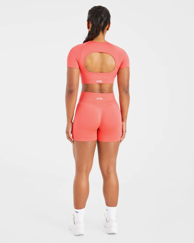 Adapt Seamless Crop Top - Summer Pêche