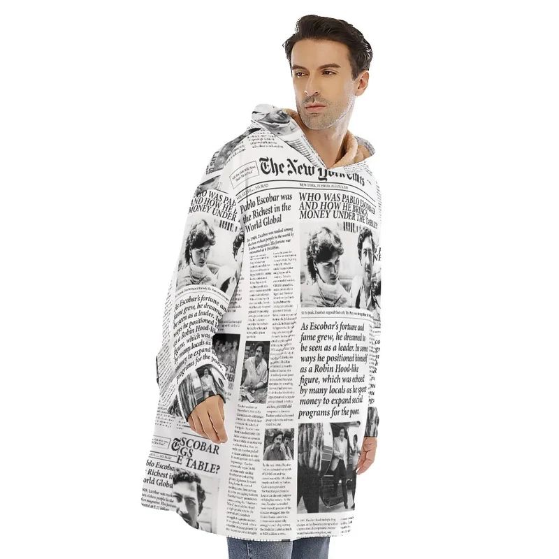 Don Pablo Escobar Pullover Sherpa Fleece Hoodie