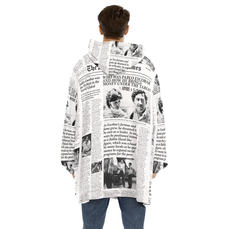 Don Pablo Escobar Pullover Sherpa Fleece Hoodie