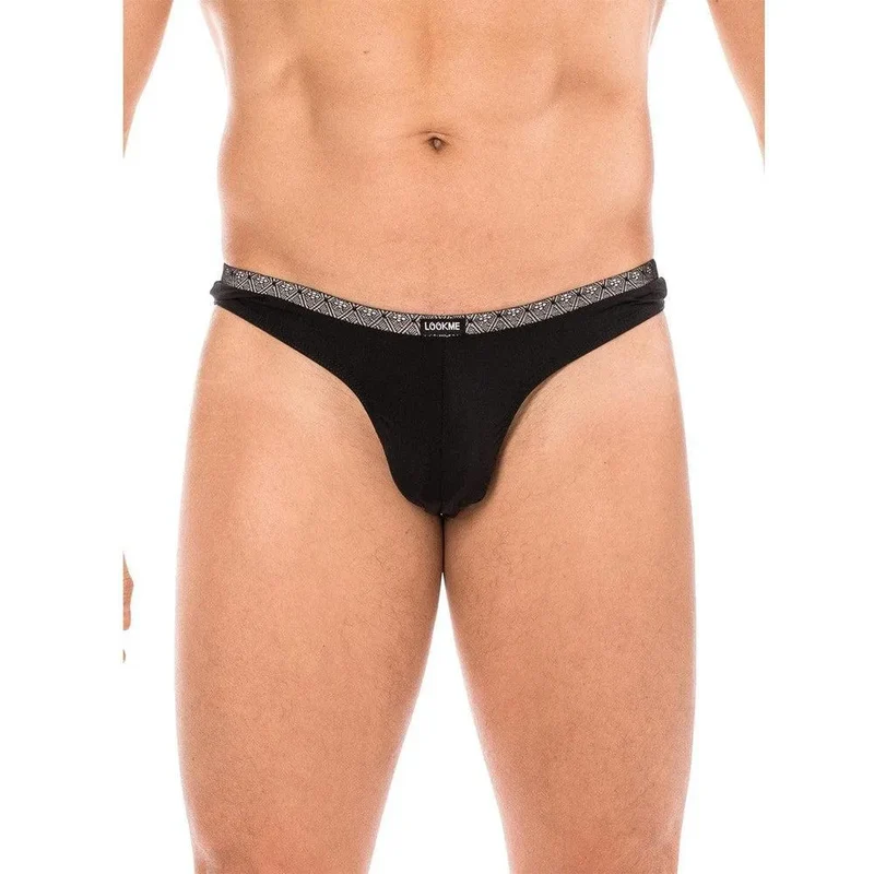 mini string dentelle homme noir élégant sexy ceinture fine élastique souple extensible confortable doux polyamide élasthanne classique sensuel taille basse