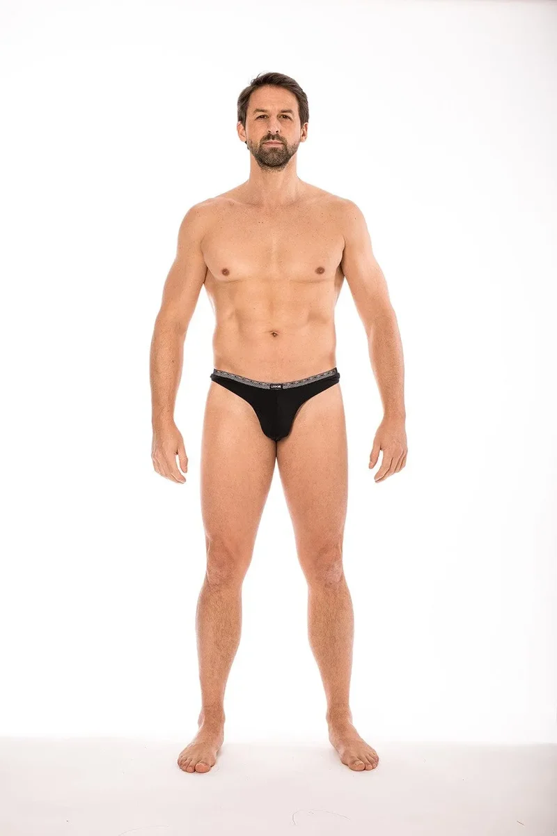 mini string dentelle homme noir élégant sexy ceinture fine élastique souple extensible confortable doux polyamide élasthanne classique sensuel taille basse