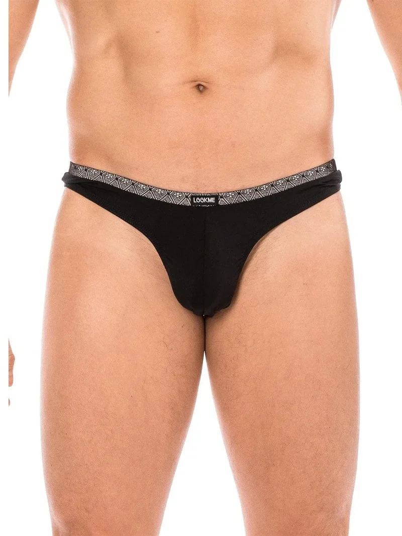 mini string dentelle homme noir élégant sexy ceinture fine élastique souple extensible confortable doux polyamide élasthanne classique sensuel taille basse