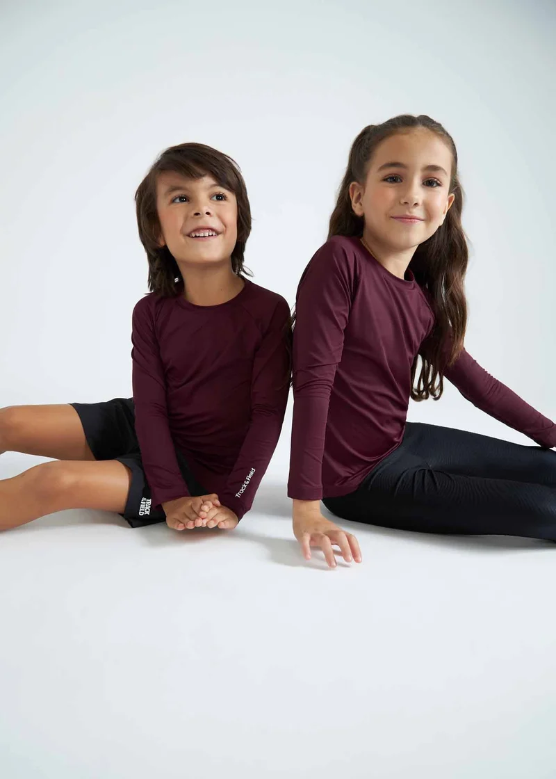 T-Shirt Infantil Unissex Manga Longa Uv Mesh