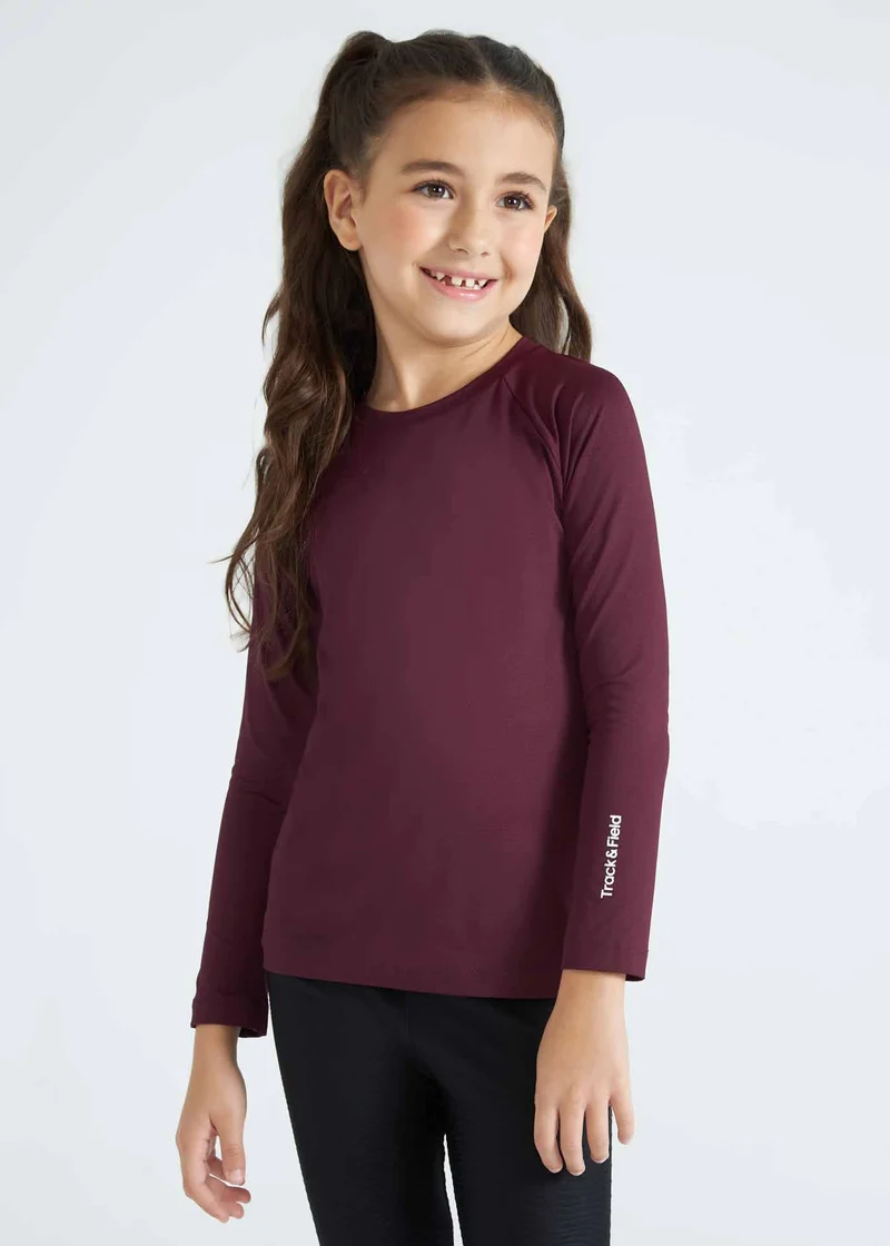 T-Shirt Infantil Unissex Manga Longa Uv Mesh