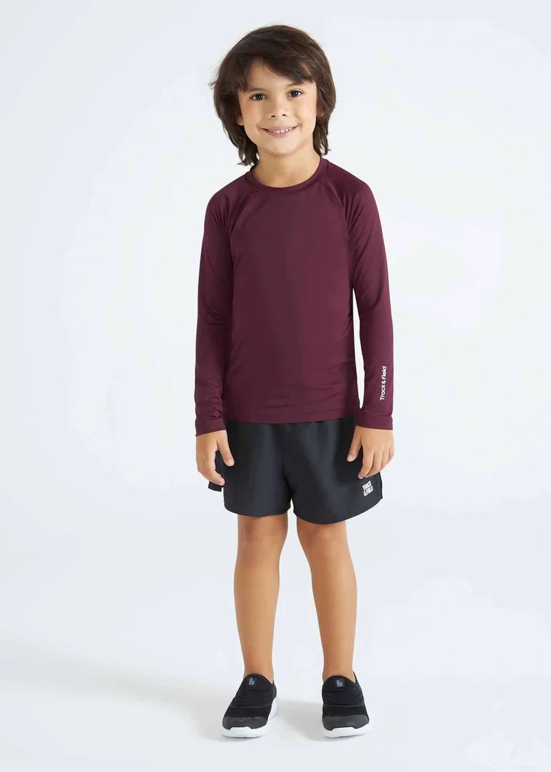 T-Shirt Infantil Unissex Manga Longa Uv Mesh
