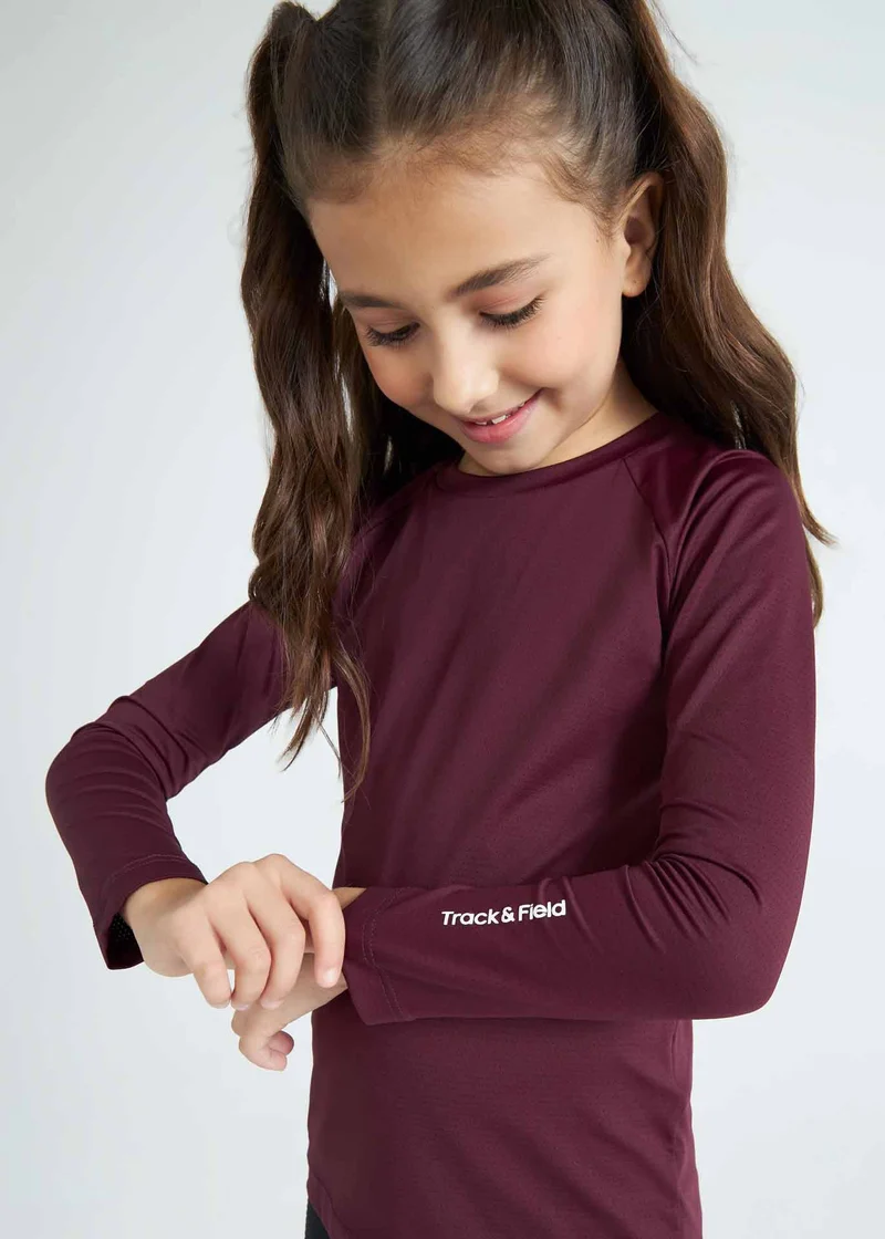 T-Shirt Infantil Unissex Manga Longa Uv Mesh