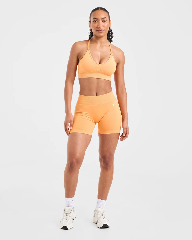 Adapt Seamless Sports Bra - Bright Orange