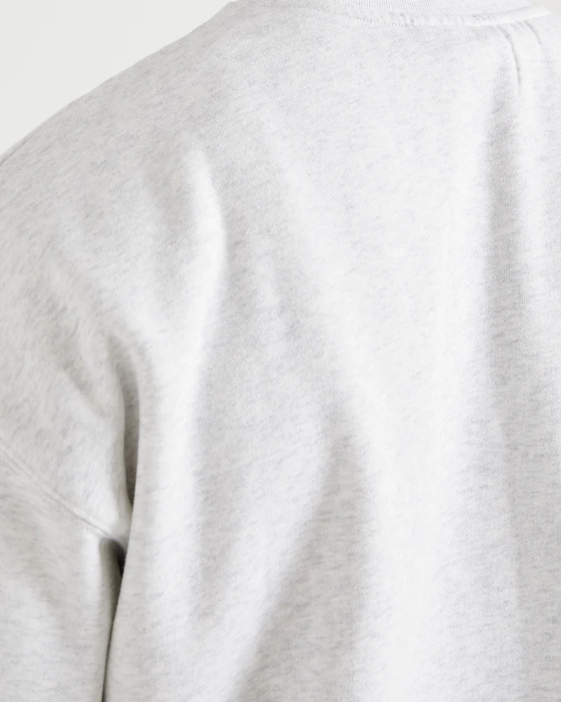 Essential Oversized Sweater - Grey Marl