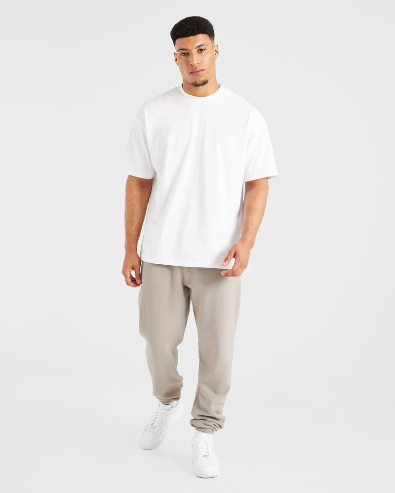 Essential Oversized Joggers - Stone