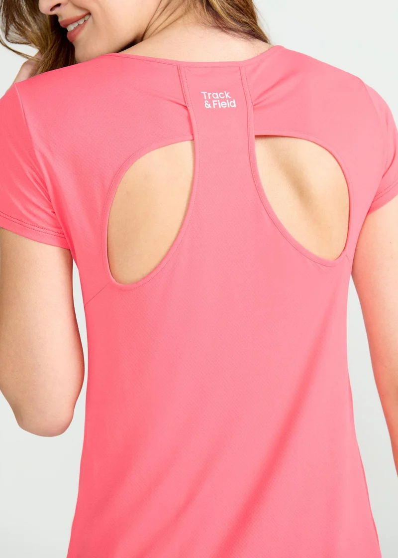 T-shirt Mulher Manga Curta Gota