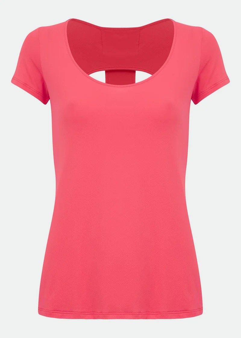 T-shirt Mulher Manga Curta Gota