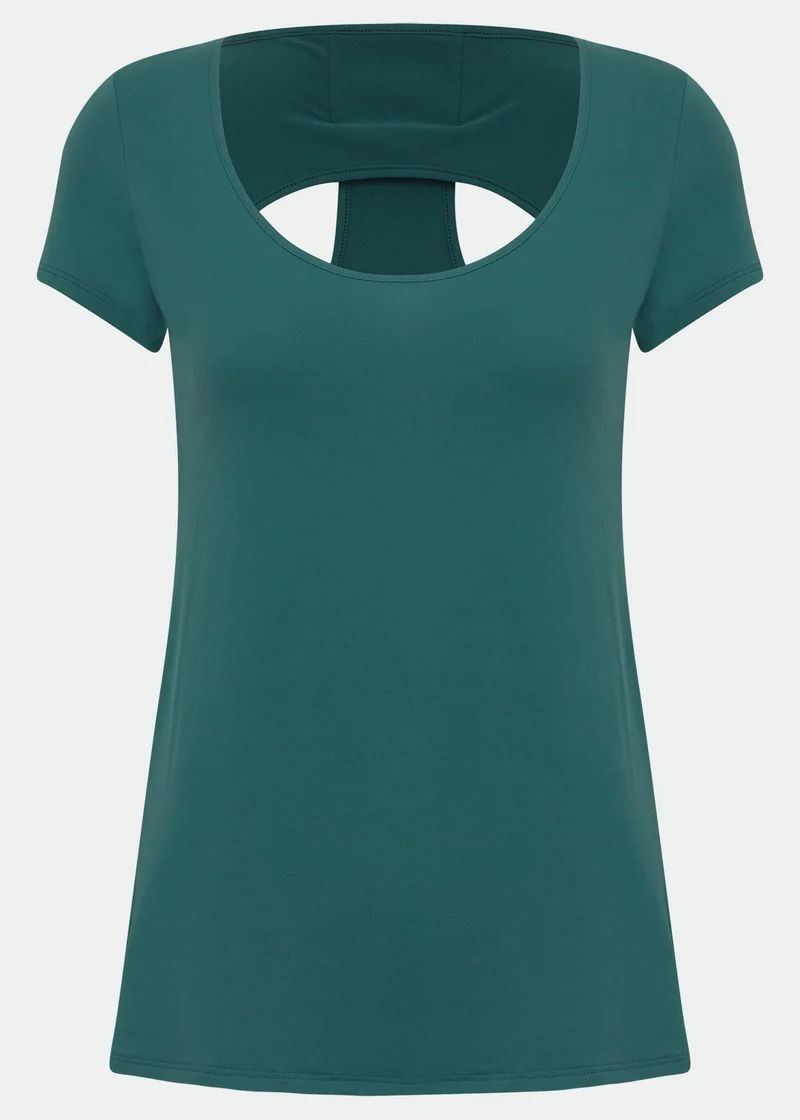 T-shirt Mulher Manga Curta Gota