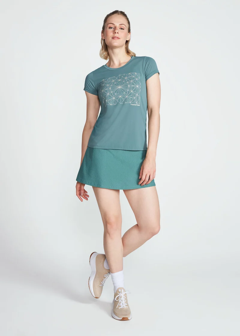 T-Shirt Mulher Manga Curta Thermodry Reflexos