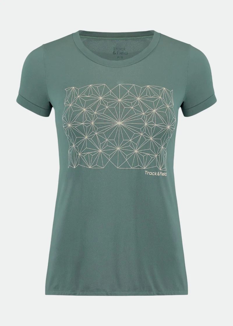 T-Shirt Mulher Manga Curta Thermodry Reflexos