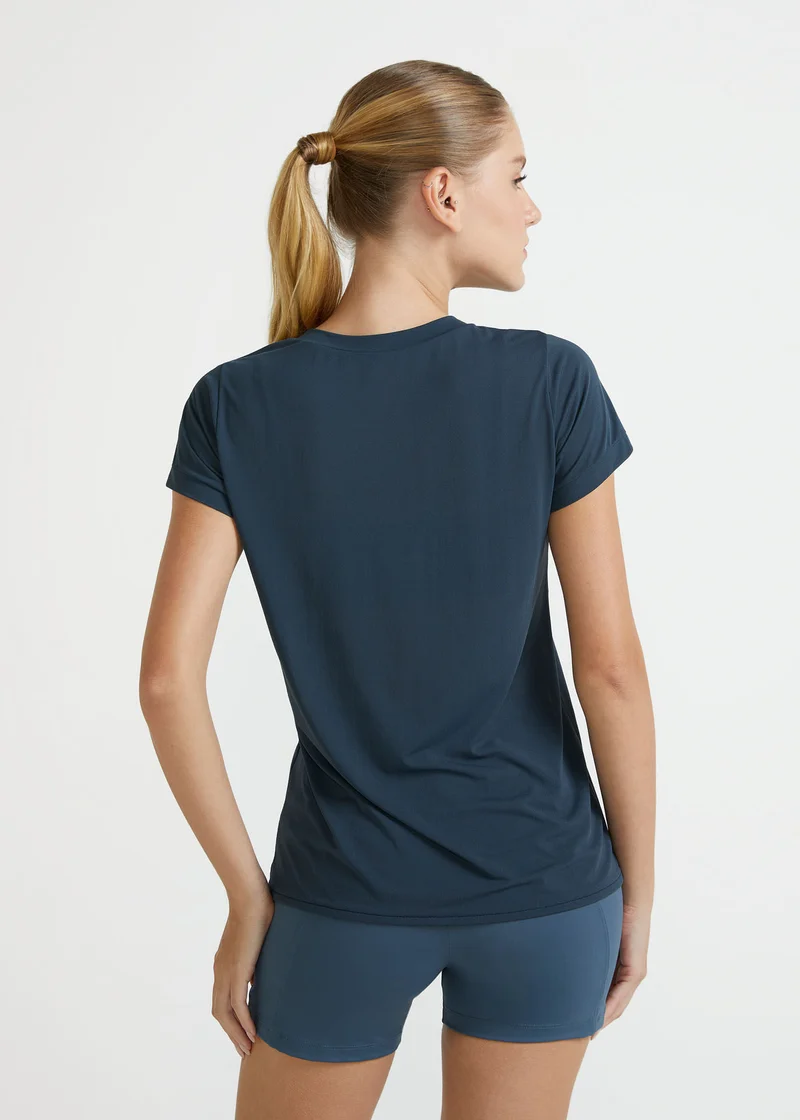 T-shirt Mulher Manga Curta Thermodry Trama