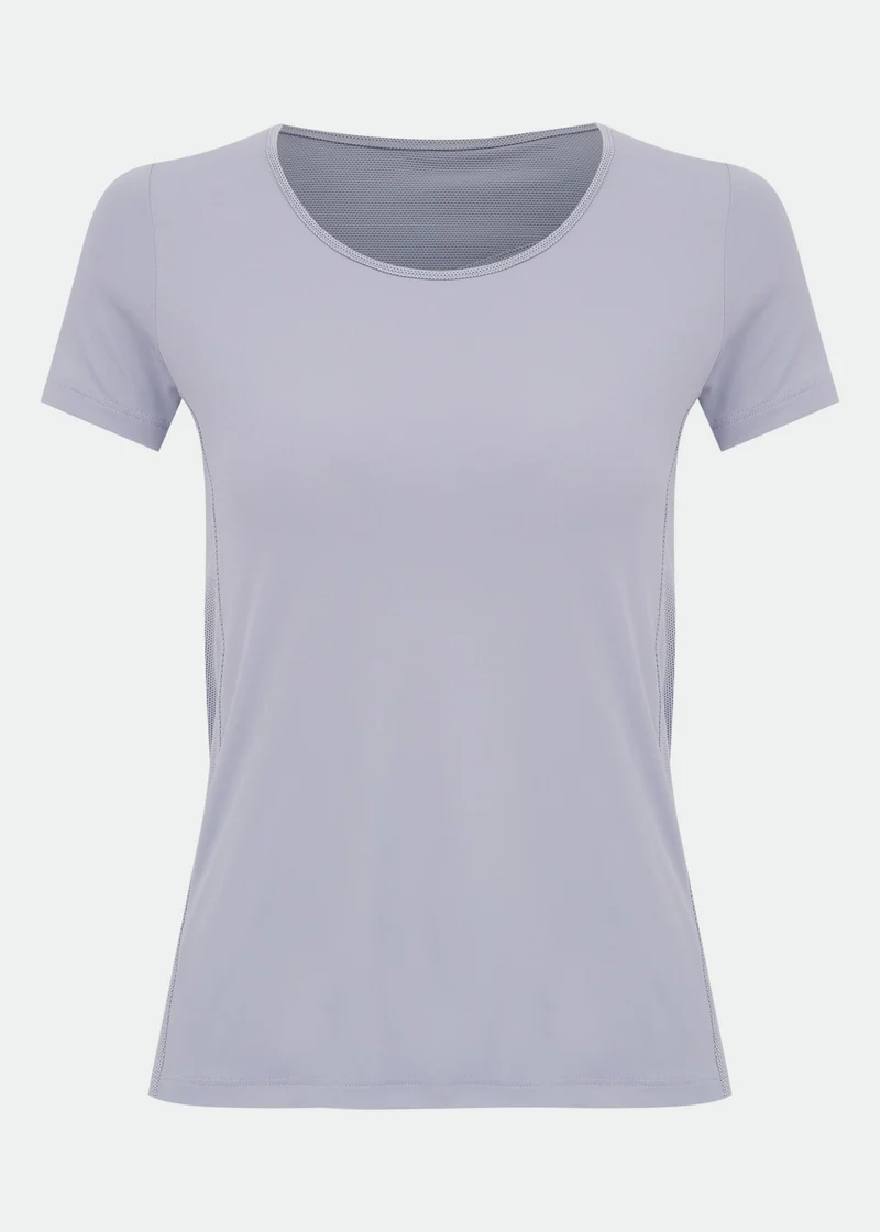 T-shirt Mulher Manga Curta Transpasse