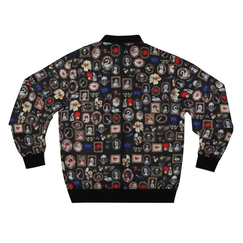 Fashion Pattern Art Golden Frame Bomber Jacket