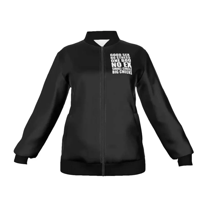 No stress One Boo Small Circle Big Checks Women's Jacket