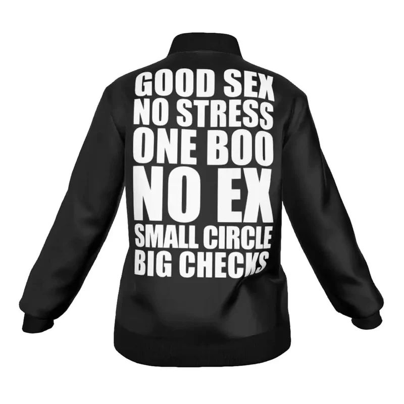 No stress One Boo Small Circle Big Checks Women's Jacket