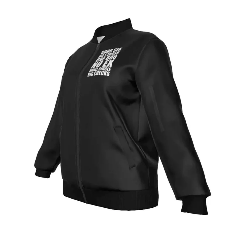 No stress One Boo Small Circle Big Checks Women's Jacket