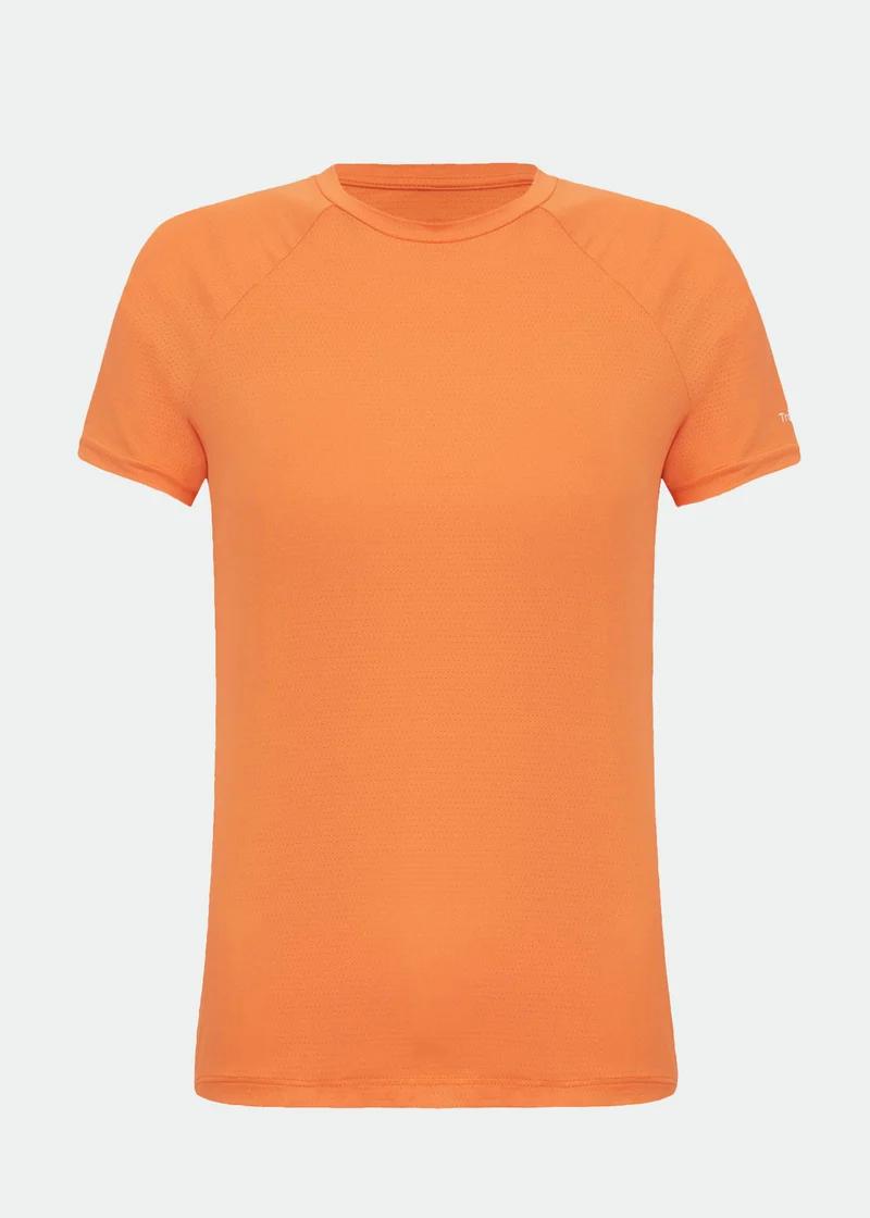 T-shirt Mulher Manga Curta Uv Mesh